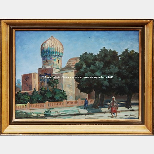 Karel Souček (*1885) - Mešita Gur Emir v Samarkandu