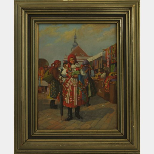 Konstantin Bušek - Trh v Uherském Hradišti