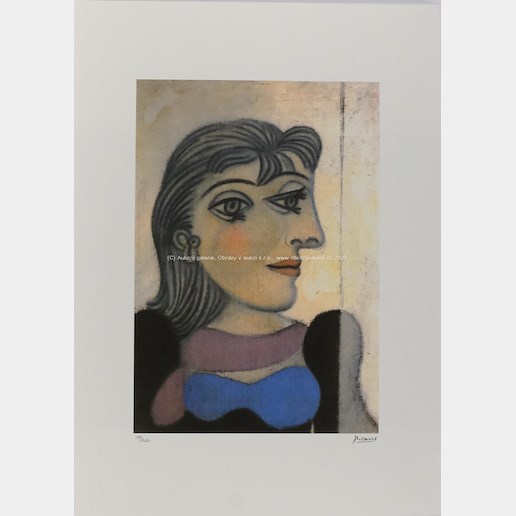 Pablo Picasso - Žena v modré a fialové