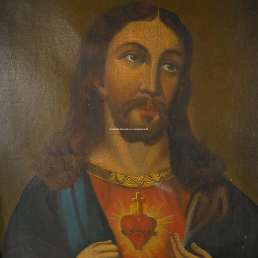 český malíř 19. století - Nejsvětější Srdce Páně
