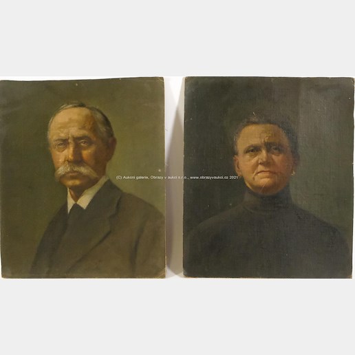 český malíř přelomu 19. a 20. století - Párové portréty