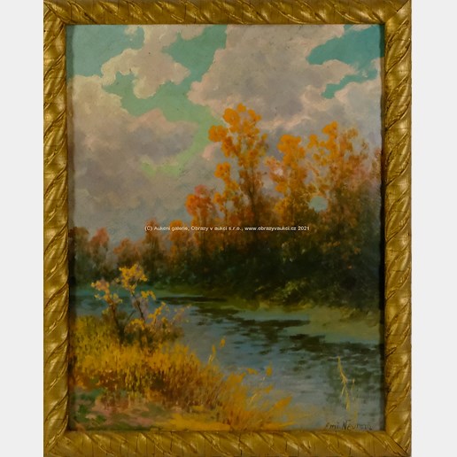 Emanuel Neumann - Podzim u řeky
