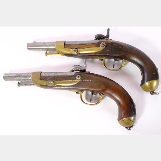 Západní Evropa, okolo roku 1840 - Párové pistole perkusní