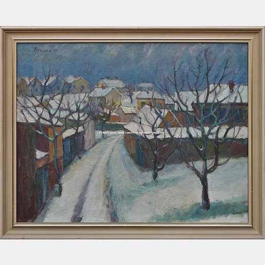 Richard Fremund - Vesnice v zimě