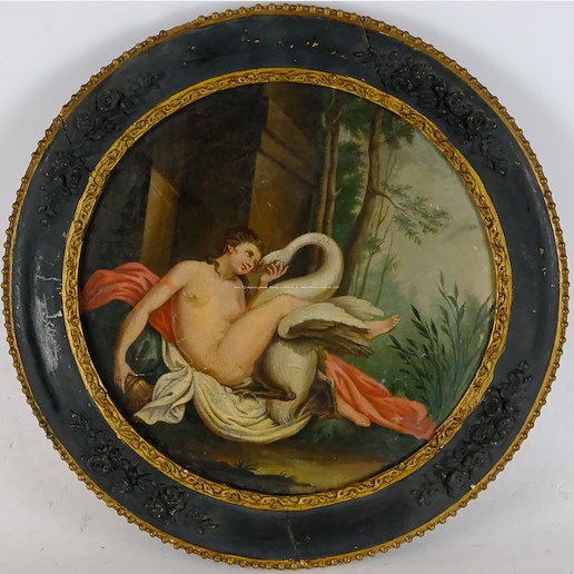 Neznámý autor okolo roku 1800 - Léda s labutí
