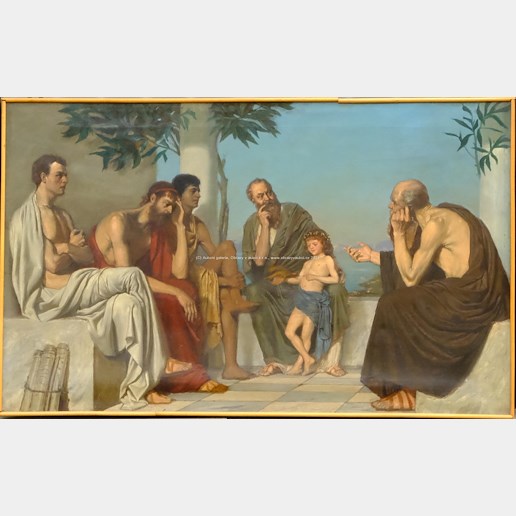 Německo 19. století - Sokrates a pět žáků - VELKÝ FORMÁT