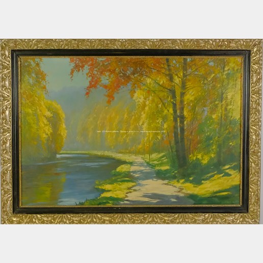Antonín Augusta - Podzim u řeky