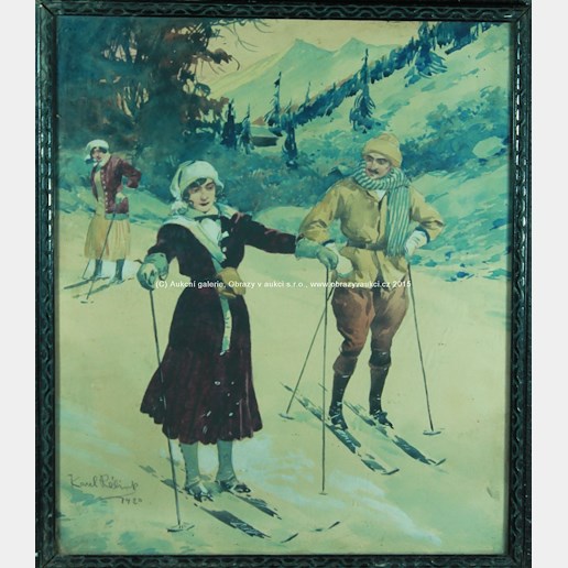 Karel Rélink - Na lyžích