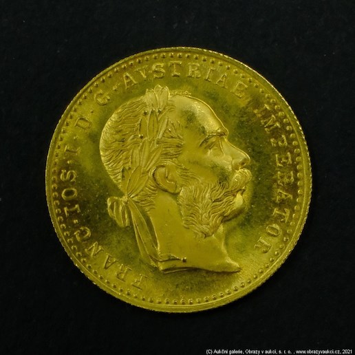 Neznámý autor - Rakousko Uhersko zlatý 1 dukát 1915 pokračující ražba. Zlato 986/1000, hrubá hmotnost mince 3,491g