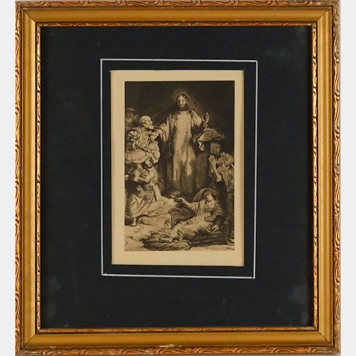 Rembrandt van Rijn - Ježíš uzdravuje nemocné