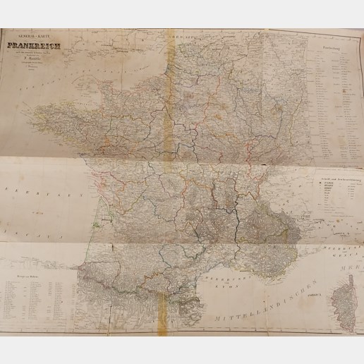 A. Theinert,... - Konvolut 2 map - Francie a Španělsko, Portugalsko