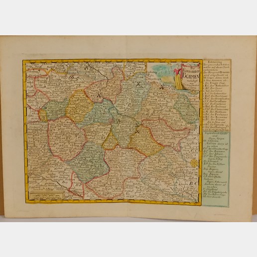 Johann Georg Schreiber - Konvolut 2 map - Království České a Okolí Prahy