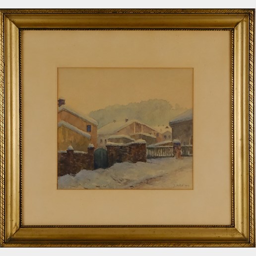 Josef Holub - Vesnice v zimě