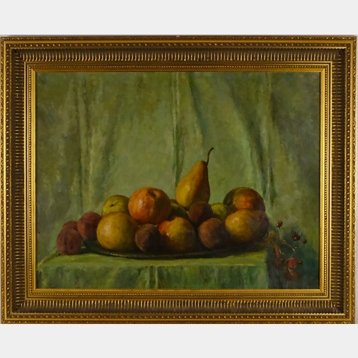 Josef Holub - Zelené zátiší s ovocem