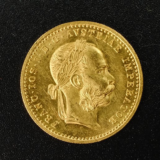Mince - Rakousko Uhersko zlatý 1 dukát 1893 originální ročníková ražba, Zlato 986/1000, hrubá hmotnost mince 3,491g