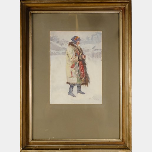 Jan Šebek - Žena v pestrém kabátu