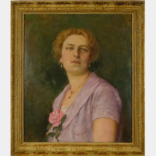 Theodor Hilšer - Dáma s růží