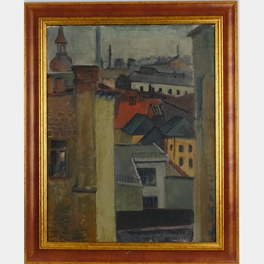 Jánuš Kubíček - Pohled z okna ateliéru