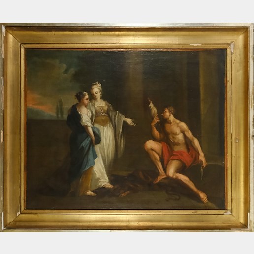 Nesignováno - Bájný výjev, západoevropský malíř 18. století