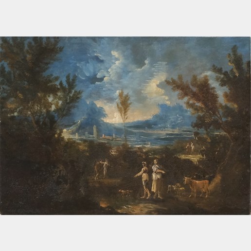 středoevropský malíř přelomu 18-19. století - Romantická krajina