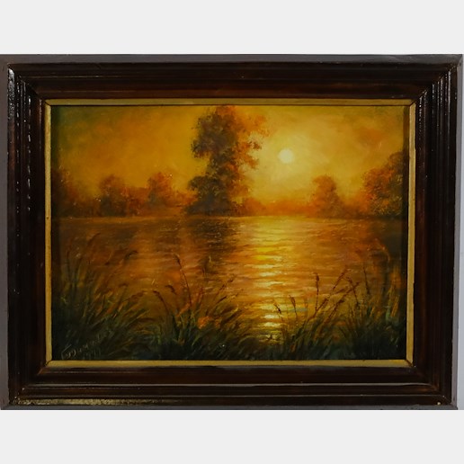 Valerij Gudimenko - Sluneční svit nad jezerem