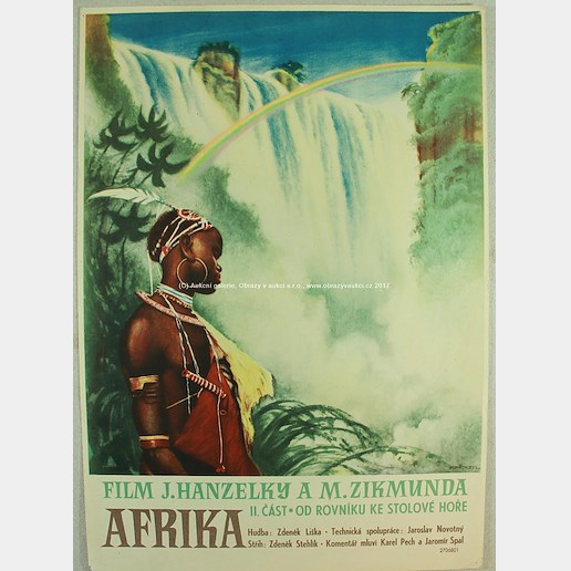 Hanzelka, Zikmund - Plakát Afrika - od rovníku ke Stolové hoře