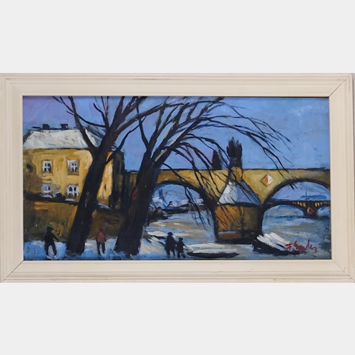 František Emler - U Karlova mostu