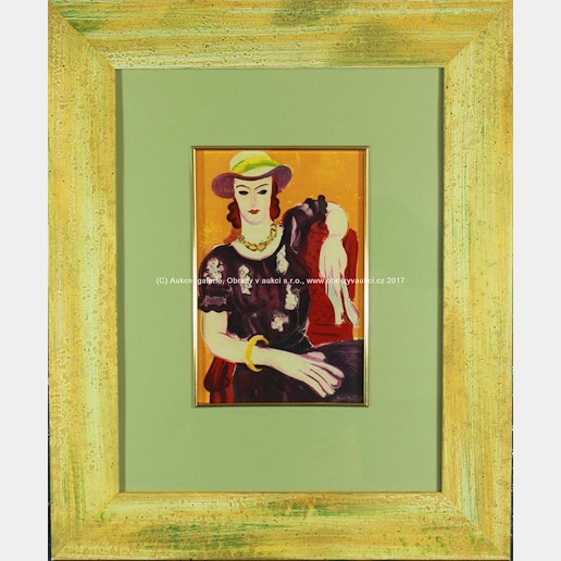 Henri Matisse - Femme Á la chaise rouge