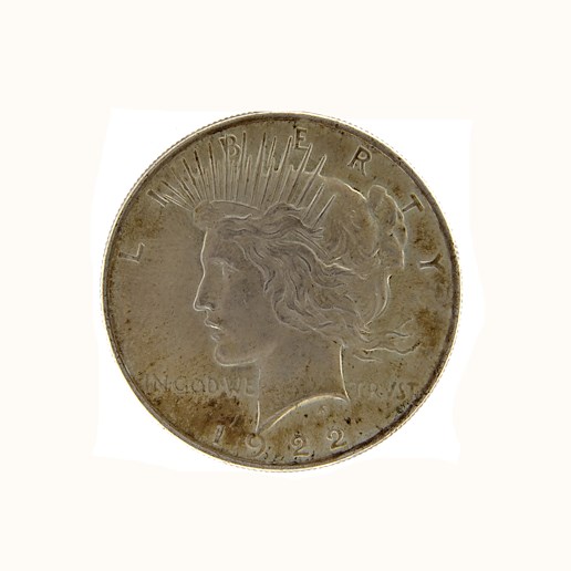 Mince - USA Stříbrný dolar 1922 Liberty Filadelfie, Peace Mírový. Stříbro 900/1000, hmotnost 26,73g
