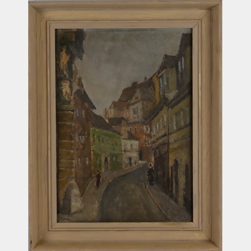 Gustav Macoun - Z Prahy - oboustranný obraz