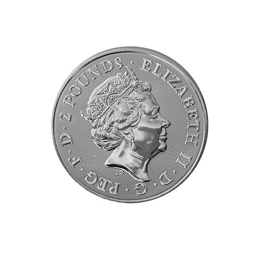 Mince - Velká Británie 2022 1 unce stříbrná mince Malý John. Stříbro 999/1000, hrubá hmotnost 31,1g. 