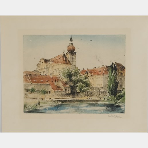 Gustav S. Maran - Konvolut 3 grafických listů- Pražská zákoutí