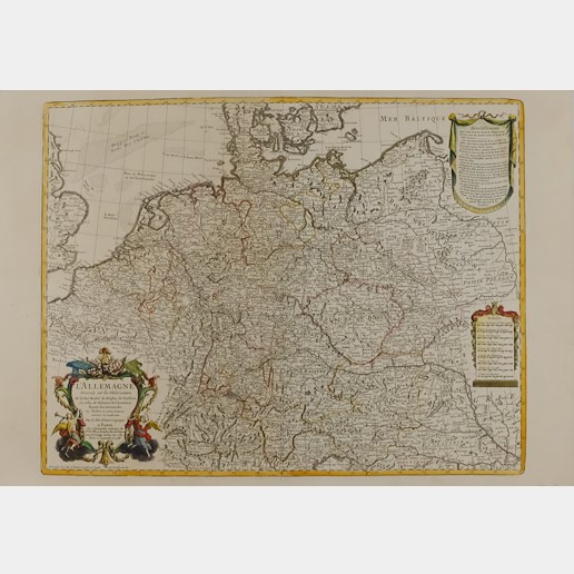 Guillaume de l'Isle - Mapa Německé říše